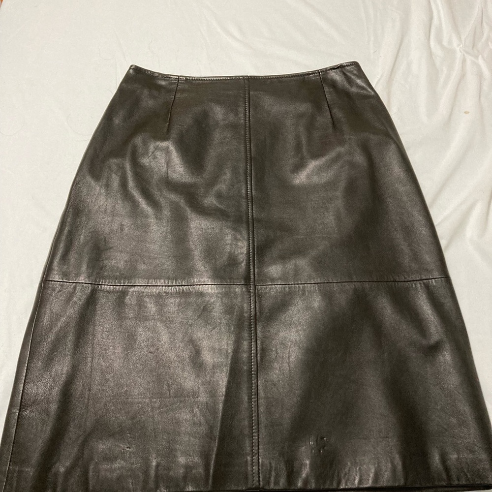 Liz Claiborne Petite Leather skirt